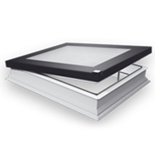 CAD Drawings FAKRO America DEF DU8 Electrically Opened Flat Roof Deck Mounted Skylight